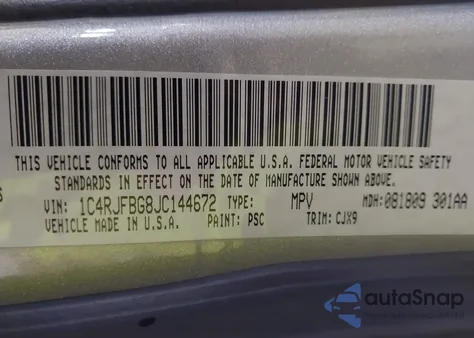 2018 Jeep Grand Cherokee Limited 4X4 from USA, damaged, VIN 1C4RJFBG8JC144672